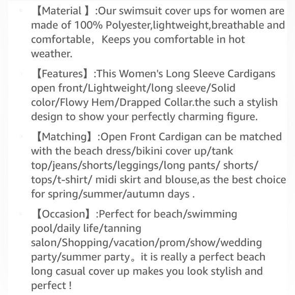 JUST IN!! Lightweight, Open Sheer Cardigan/Duster/Beach Cover, Silver, Size XL - Picture 7 of 9